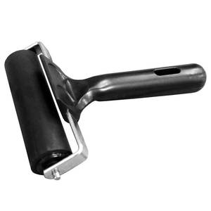 lot 10430 image: KXKZREN Rubber Roller for Flooring Installation 4 inch Rubber Brayer Glue Roller for Boat Flooring Install Printmaking Painting Stamping Wallpaper Gluing Application - Retail $12