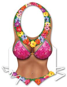lot 10436 image: Pkgd Plastic Beach Babe Vest Party Accessory (1 count) (1Pkg) - Retail $6