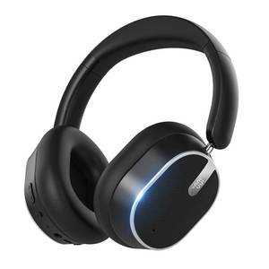 lot 15772 image: Hybrid Active Noise Cancelling Headphones, Wireless Over Ear Bluetooth Headphones, Foldable Wireless Headset, 60H Playtime, Hi-ResAudio, Deep Bass, Memory Foam EarCups, Perfect for Travel & Office - Retail $40
