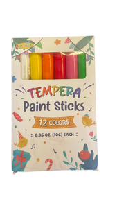 lot 16001 image: Jupiter 12-Color Tempera Paint Sticks Set - Retail $12