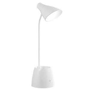 lot 16025 image: LOVUMMOR LED Desk Lamp, Desk Light with 3 Light Modes, Stepless Dimming, USB Rechargeable Touch 360 ° Flexible Gooseneck with Pen Holder and Cell Phone Stand for Study Home Office Kids Dorm Bedrooms - Retail $5,063