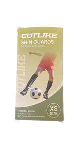 lot 16473 image: Cotlike XS Soccer Shin Guards with Socks Set - Retail $12