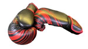 lot 16488 image: Boxistar Professional Boxing Gloves - BlackRed - Retail $29