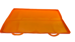 lot 16495 image: Orange Silicon Grill top Cover - Retail $15