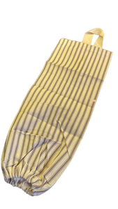 lot 16496 image: Striped Plastic Bag Holder - Retail $8