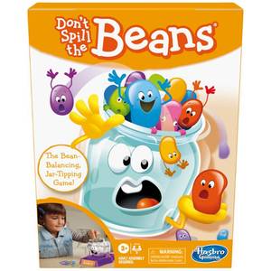 lot 19336 image: Hasbro Gaming Dont Spill The Beans Game for Kids, Easy and Fun Balancing Game for Children Ages 3 and Up, Preschool Games for 2 Players, Kids Board Games - Retail $17