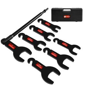 lot 19340 image: BETOOLL 8PCS Pneumatic Fan Clutch Wrench - 43300 Removal Tool Kit, Auto Repair Spanner Kit Installs Compatible With Ford, GM, Chrysler and Jeep - Retail $48