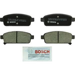 lot 19351 image: Bosch BC1468 QuietCast Premium Ceramic Disc Brake Pad Set For Select Buick Cascada  Encore  Verano Cadillac ELR Chevrolet Cruze  Cruze Limited  Orlando  Sonic  Trax  Volt Rear - Retail $42