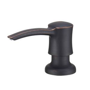 lot 19386 image: Jincrop Sink Soap Dispenser for Kitchen Oil Rubbed Bronze Dish Lotion Dispenser 11 OZ Bottle Built in Design Refill from The Top - Retail $15