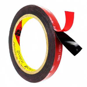 lot 20449 image: Double Sided Tape Heavy Duty, Mounting Adhesive Tape 12 in x 15.4 ft, Waterproof Adhesive Strip Tape for Indoor & Outdoor, Automotive Trim, Garage,LED Strip Lights, Home Decor - Retail $8