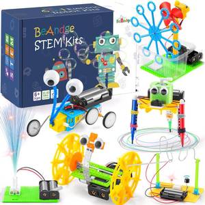 lot 20450 image: BeAndge STEM Robotics Kit - 6 Set STEM Toys for Age 8-13 8-10, Kids Crafts for Girls Boys Toys Gifts 6 7 8 9 10 Year Old Birthday Gifts, Engineering Science Robot Building Kits for Kids Age 8-12 6-8 - Retail $22