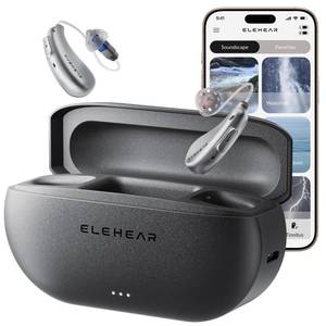 lot 20460 image: ELEHEAR-Beyond Hearing Aids, OTC Rechargeable Bluetooth Hearing aids for Seniors and Adults with AI Noise Cancellation and Tinnitus Masking, Superior Sound Quality, Bluetooth 5.3 and App Control - Retail $39