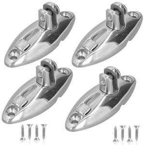 lot 20483 image: Bimini Tops for Boats Swivel Hinge, Quick Release Boat Bimini Top Swivel Deck Hinge, 360-Degree Rotation, 316 Stainless Steel Bimini Top Hardware Replacement Parts Tracker Boat Accessories(4 PCS) - Retail $32