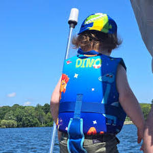 lot 5975 image: Kids Dinosaur Print Swimming Aid Float - Retail $25