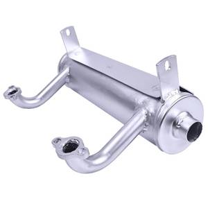 lot 1392 image: JZGRDN High Mount Muffler 49070-0877 Compatible with 726cc Kawasaki 730V 691V 651V Models - Retail $139