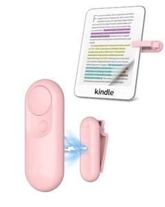 lot 2011 image: Page Turner for Kindle, Stouchi 2 in 1 Pink Magnetic Paperwhite Oasis Scribe Kobo Clicker Accessories Wireless Remote Control for iPad, iPhone, Tablets Camera Video Record Shutter Selfie - Retail $14
