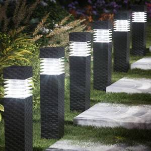 lot 2015 image: Jyoiat 6 Pack Solar Pathway Lights - Solar Powered Outdoor Walkway Light Solar Garden Lights for Lawn, Path, Yard Decor (Cool White) - Retail $1,581