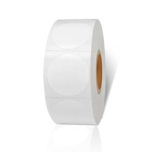 lot 2019 image: Yeachlaing 1 Inch White Round Sticker Labels, Self-Adhesive Circle Label, Multi-Purpose Roll Sticker Labels with Perforation Line�� 1000 Labels,1 Roll�� - Retail $6