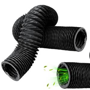 lot 2020 image: UCandy Boat Blower Hose Replacement for Boat Venting, 3 Marine Blower Hoses, 10 Ft Flexible PVC Bilge Vent Hose for Marine Exhaust Fan, Boat Bilge Heater, Dryer Vent (Black, 3in 10ft) - Retail $15
