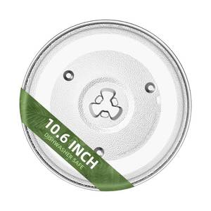 lot 3538 image: Gemroom 10.6 Microwave Glass Turntable Compatible with Hamilton Beach P90D23AL-R1, GE WB48X26755, 10 58 inch Replacement Microwave Glass Plate for Whirlpool WPW10551236 - Retail $17