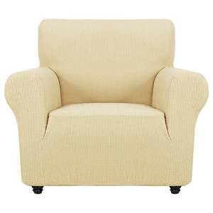 lot 3562 image: ZNSAYOTX Super Stretch Chair Slipcover Universal Sofa Chair Covers for Living Room Dogs Pet Furniture Protector Spandex Armchair Slipcovers with Anti Slip Foam Sticks (Beige, Chair) - Retail $33