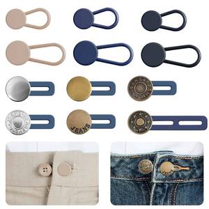 lot 4208 image: Ceryvop 12 PCS Button Extenders for Jeans, Pants - Waist Extenders for Women & Men, No Sewing Instant Waistband Extension 1-1.8 Inches - Retail $8
