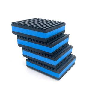 lot 4232 image: Air Jade 4 Pack Rubber Anti-Vibration Pads, 4 x 4 x 78 inches Heavy Duty EVA Vibration Isolation Pads Mats for HVAC, Washers, Compressors, Treadmills, Air Conditioner - Retail $17