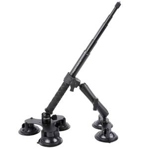 lot 5119 image: PellKing Suction Car Mount for Insta360 x5,x4, x3, x2, x,One RS,R Compatible with GoPro Max DJI OSMO 360 Camera 5 in 1 Suction Mount Kit for Action Cameras (Includes 44.9-inch Selfie Stick) - Retail $100