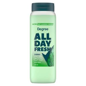 lot 6137 image: Degree All Day Fresh Body Wash Fresh Energy Deep Cleansing 20 FO - Retail $5