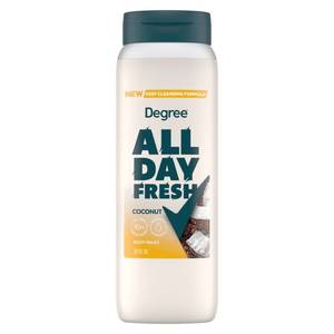 lot 6140 image: Degree All Day Fresh Body Wash Fresh Coconut Deep Cleansing 20 oz - Retail $5