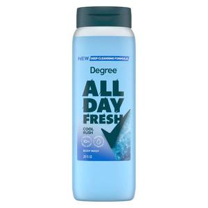 lot 6154 image: Degree All Day Fresh Body Wash Cool Rush Deep Cleansing 20 FO - Retail $5