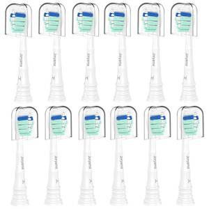 lot 6190 image: Replacement Toothbrush Heads for Philips Sonicare Replacement Heads, Electric Replacement Brush Head Compatible with Phillips Sonicare C2 C1 4100,12 Pack - Retail $15