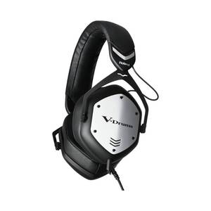 lot 6210 image: Roland VMH-D1 V-Drums Headphones  Designed V-Moda for V-Drums & All Electronic Drum Kits  Immersive Sound  Extended Comfort  Long Cable for Tangle-Free Drumming - Retail $180