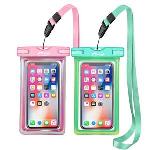 lot 6223 image: AiRunTech Universal Waterproof Phone Pouch, Beach Essential Accessories Protector iPhone Passport Money Sandproof,Swimming Sup Surfing Jetski Must Haves - Retail $14
