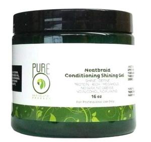 lot 6247 image: Pure O Natural Neatbraid Beauty Professional Conditioning Shining Gel 16 oz - Retail $28