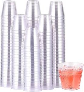 lot 11421 image: JOLLY CHEF 500 Pack Plastic Shot Glasses 1 oz Disposable Cups 1 Ounce Tasting Cups Party Cups Perfect for Thankgiving Halloween Christmas Parties - Retail $22