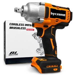lot 11433 image: Cordless Impact Wrench for Dewalt 20V Battery, 12 inch 590FT-LBS(800N.m) High Torque Impact Gun, Brushless Power Impact Driver with 3-Mode Speed, LED Work Light (Battery NOT included) - Retail $37