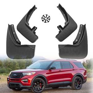 lot 11453 image: Mud Flaps Kit for Ford Explorer 2020 2021 2022 Mud Splash Guard Mud Flap Accessories Front and Rear 4pcs (for Ford Explorer 2020-2022) - Retail $48