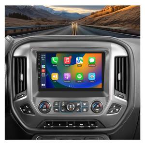 lot 11480 image: 8 CORE 4G64G Car Radio for Chevrolet SilveradoGMC Sierra 2014-2018 with Wireless CarplayAndroid Auto, 10.1 Inch Android 13 Car Stereo, GPS, Bluetooth, WiFi, SWC, Backup Camera - Retail $120