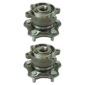 lot 11491 image: TRQ 2 Piece Rear Wheel Bearing & Hub Assembly Set Compatible with 2011-2014 Nissan Juke 2008-2013 Rogue - Retail $145