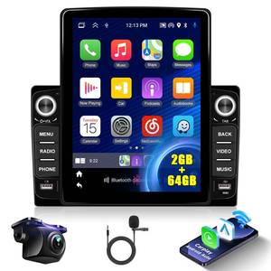 lot 11498 image: Hikity 264G Android Car Stereo Radio 9.5 Inch IPS Touchscreen Car Radio Wireless Carplay Android Auto Support GPS Navigation WiFi Bluetooth FM EQ Backup Camera