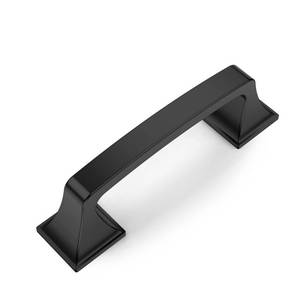 lot 12011 image: Amerdeco 10 Pack Matte Black 3 Inch(76mm) Hole Centers Kitchen Cabinet Pulls Cabinet Hardware Kitchen Handles for Cabinets Cupboard Handles Drawer Pulls AM0002 - Retail $27