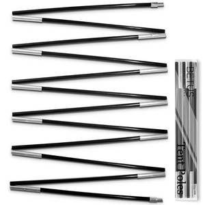lot 12416 image: Betus Fibreglass Tent Poles Replacement - Pre-Assembled Black Tent Pole for Hiking & Camping - Easy to Install Outdoor Tent Repair Rod (12Ft) - Retail $14