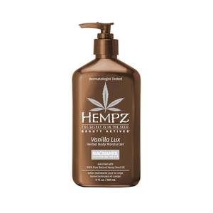 lot 12430 image: Hempz Vanilla Lux Herbal Body Moisturizer 17 oz. with Niacinamide, NEW LOOK - Retail $17