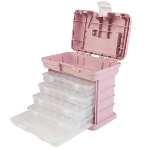 lot 15827 image: Stalwart  3 lbs  7�� Polypropylene Portable Tool Boxes and Organizers Pink - Retail $45