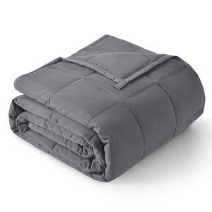 lot 15844 image: Topblan Weighted Blanket Queen Size 15lbs, Soft Cooling Weighted Blanket for Adults, Breathable Heavy Microfiber with Glass Beads Warm Blanket for Sofa Bed All Season, 60 x 80 inches, Dark Grey - Retail $46