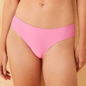 lot 16095 image: Womens Low-Rise Medium Coverage Bikini Bottom - Wild Fable�� Pink L Nylon Spandex, Elastic Leg Openings - Retail $15