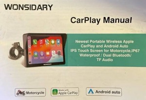 lot 16108 image: Wonsidary Motorcycle CarPlay Display System - Retail $199