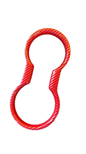 lot 16112 image: Red Carbon Fiber Key Ring Cover - Retail $15