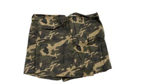 lot 16115 image: Military Style Camouflage Shorts with Built-in wraparound skirt 3XL - Retail $25